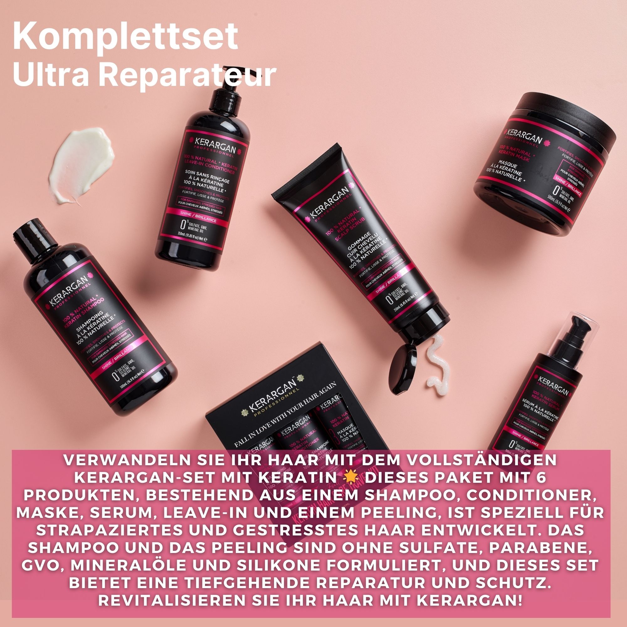 Kerargan - Komplettset Ultra reparierend mit Keratin