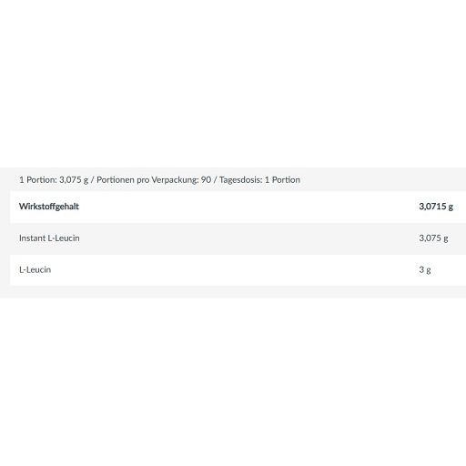 BioTech 100% Instant L-Leucine