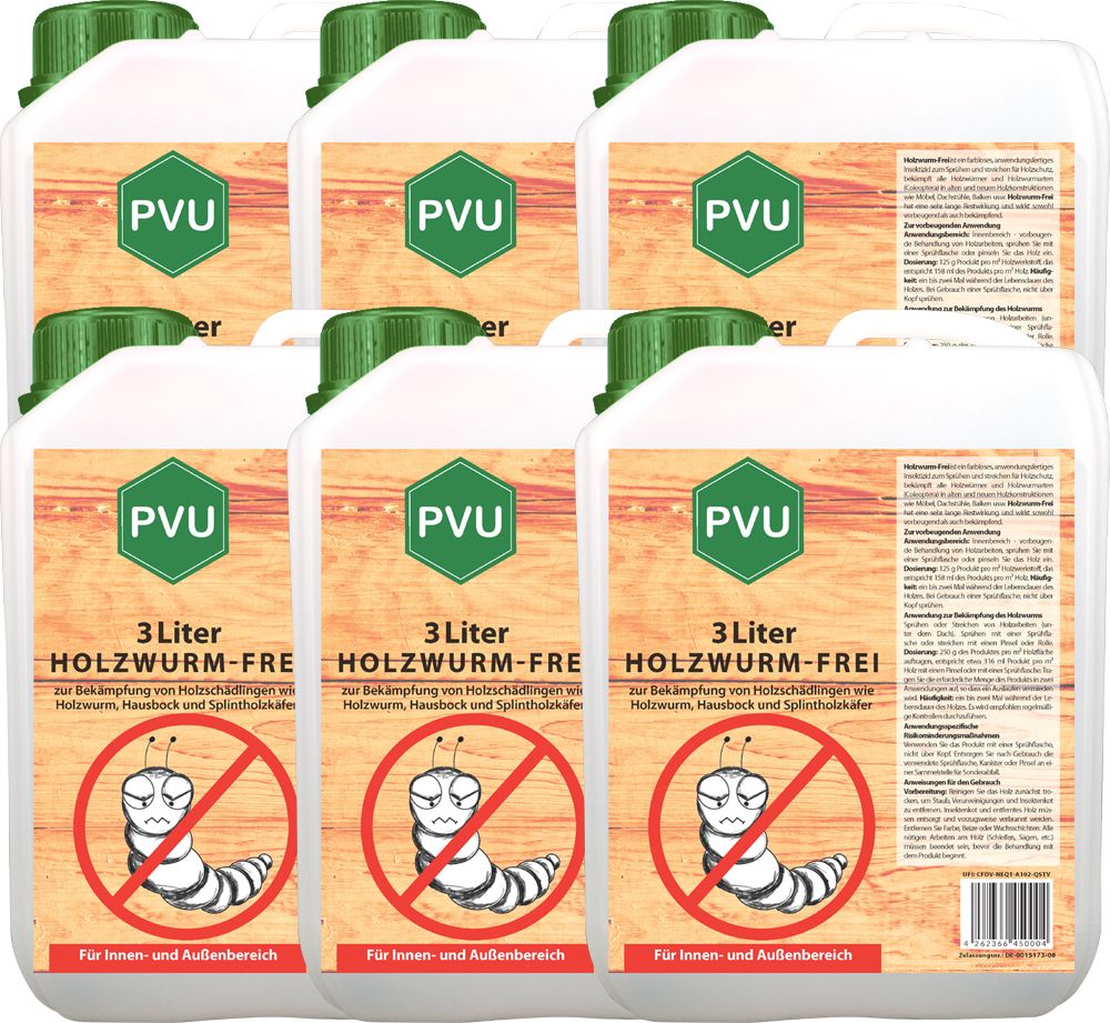 PVU Holzwurmspray zur Bekämpfung von Holwürmern und Holz Schädlingen