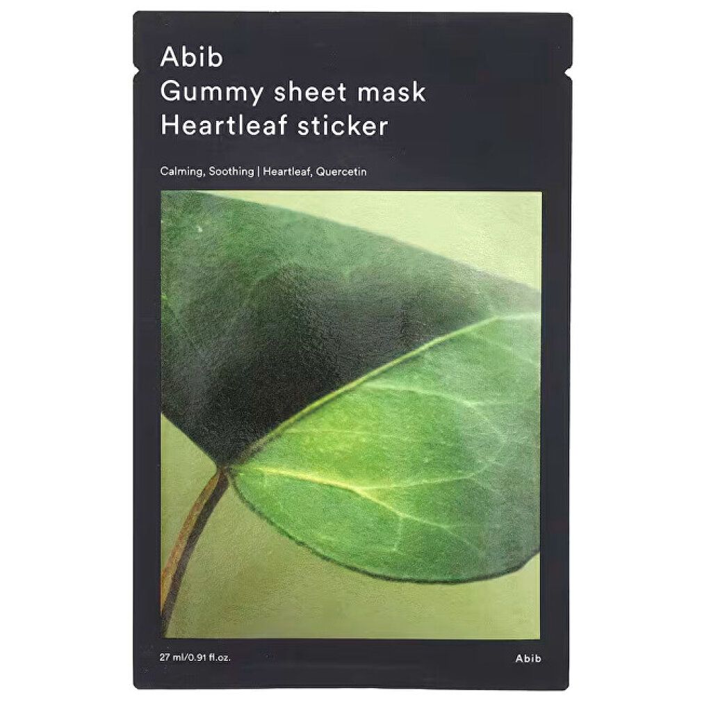Abib Gummy sheet mask Heartleaf sticker. 27 ml.