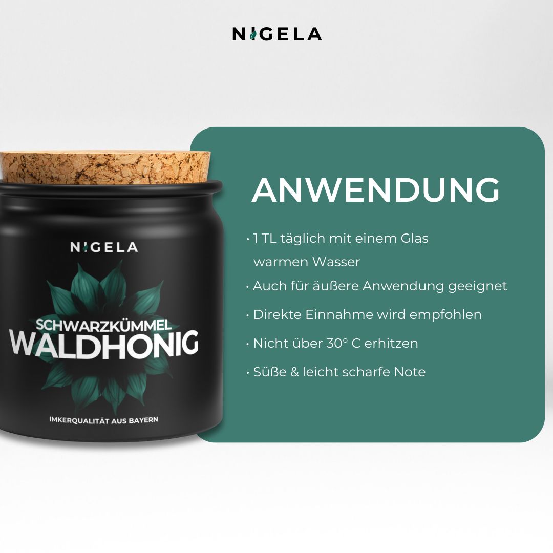 Nigela Bio Schwarzkümmel Waldhonig