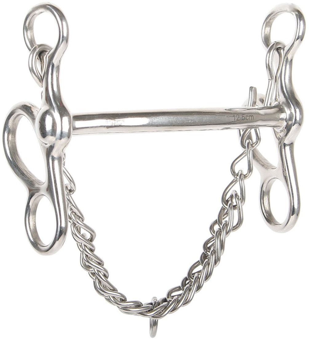 Metall-Postkandare. Silberfarben, mit Kette und Ringen.