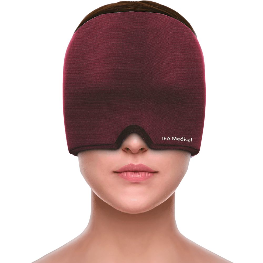 IEA Medical Migränemaske dunkelrot