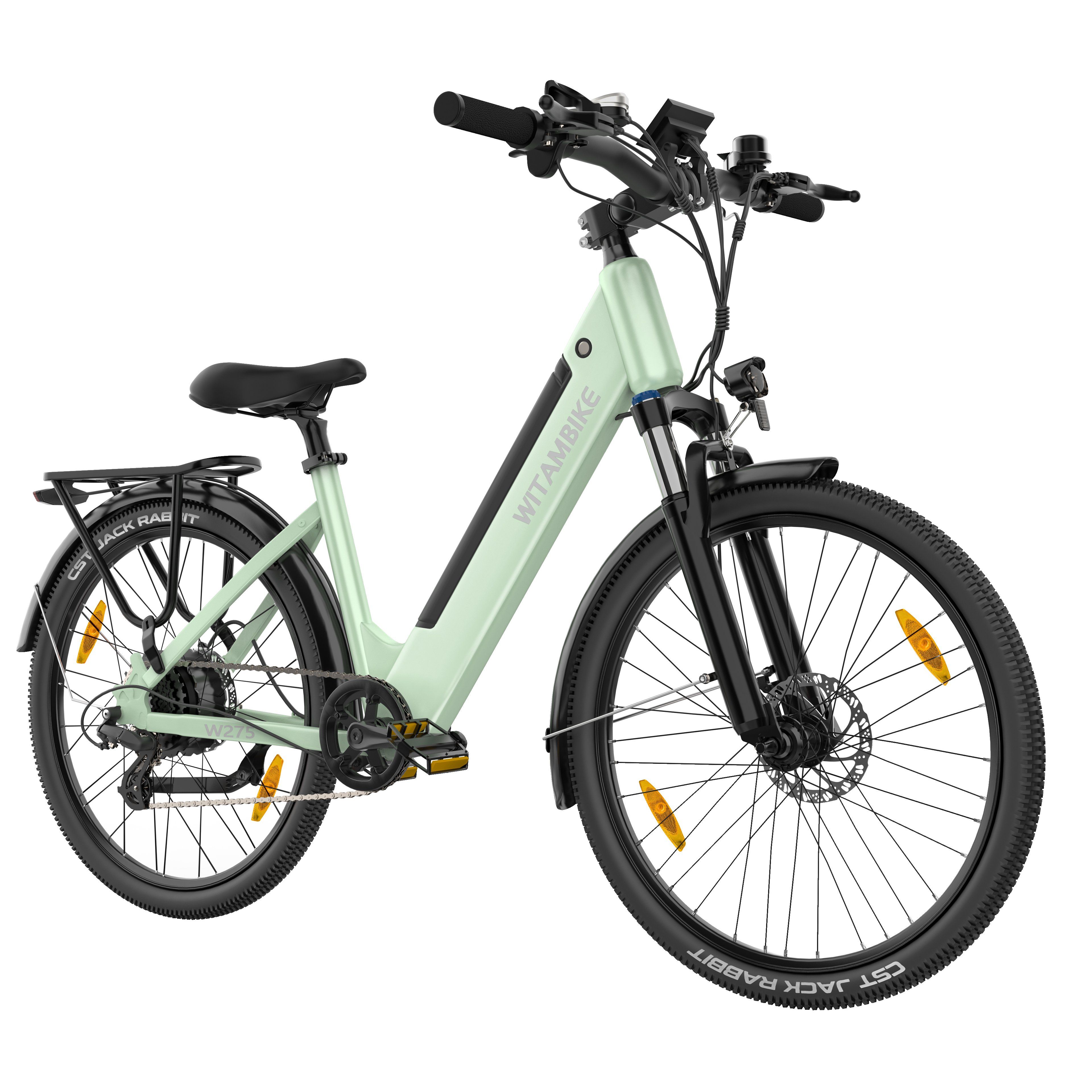 WITAMBIKE W275 E-Bike für Pendler, 36V 13Ah, 27,5" x 2,10 Reifen