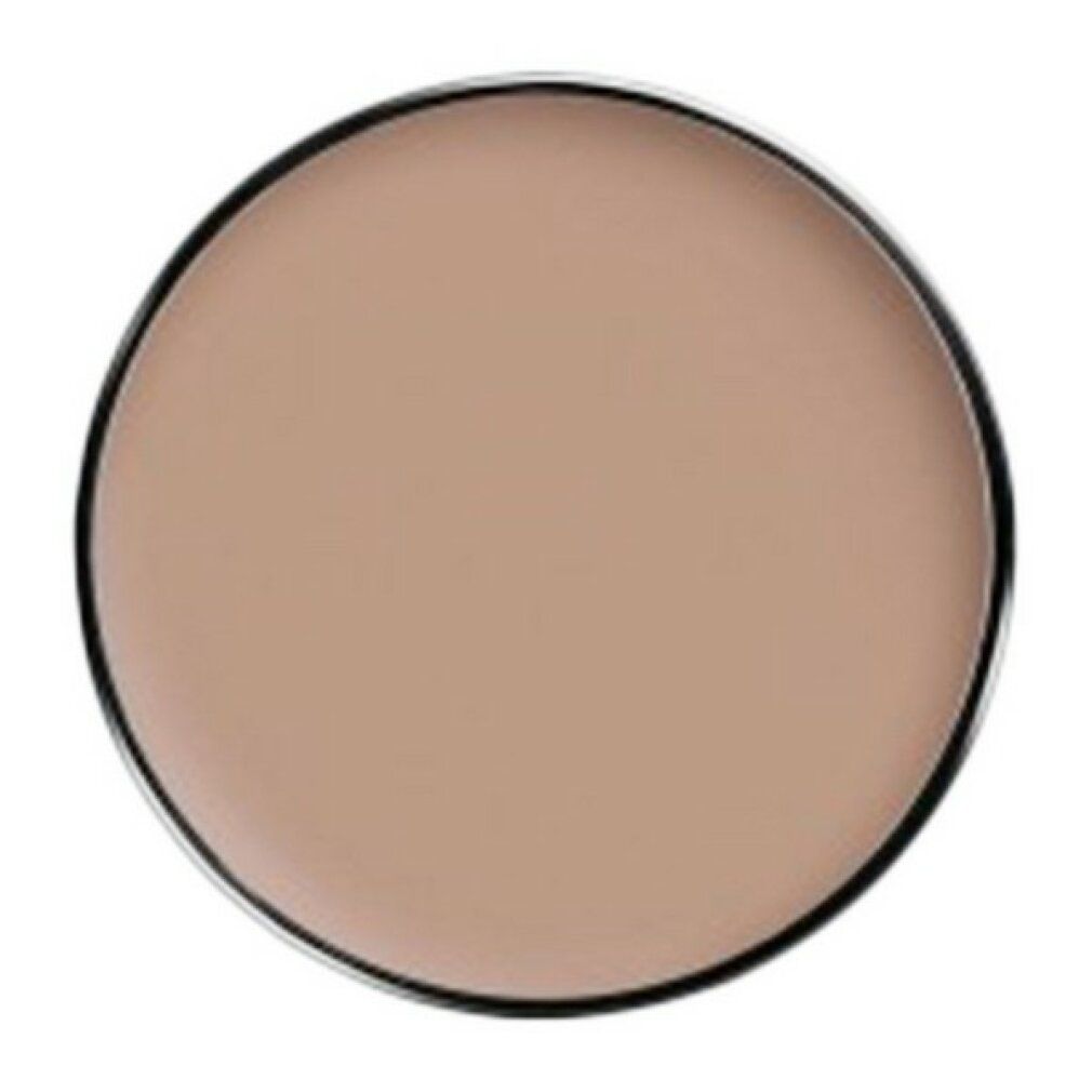 Runder, beigefarbener Artdeco Double Finish Refill. Schwarzer Rand.