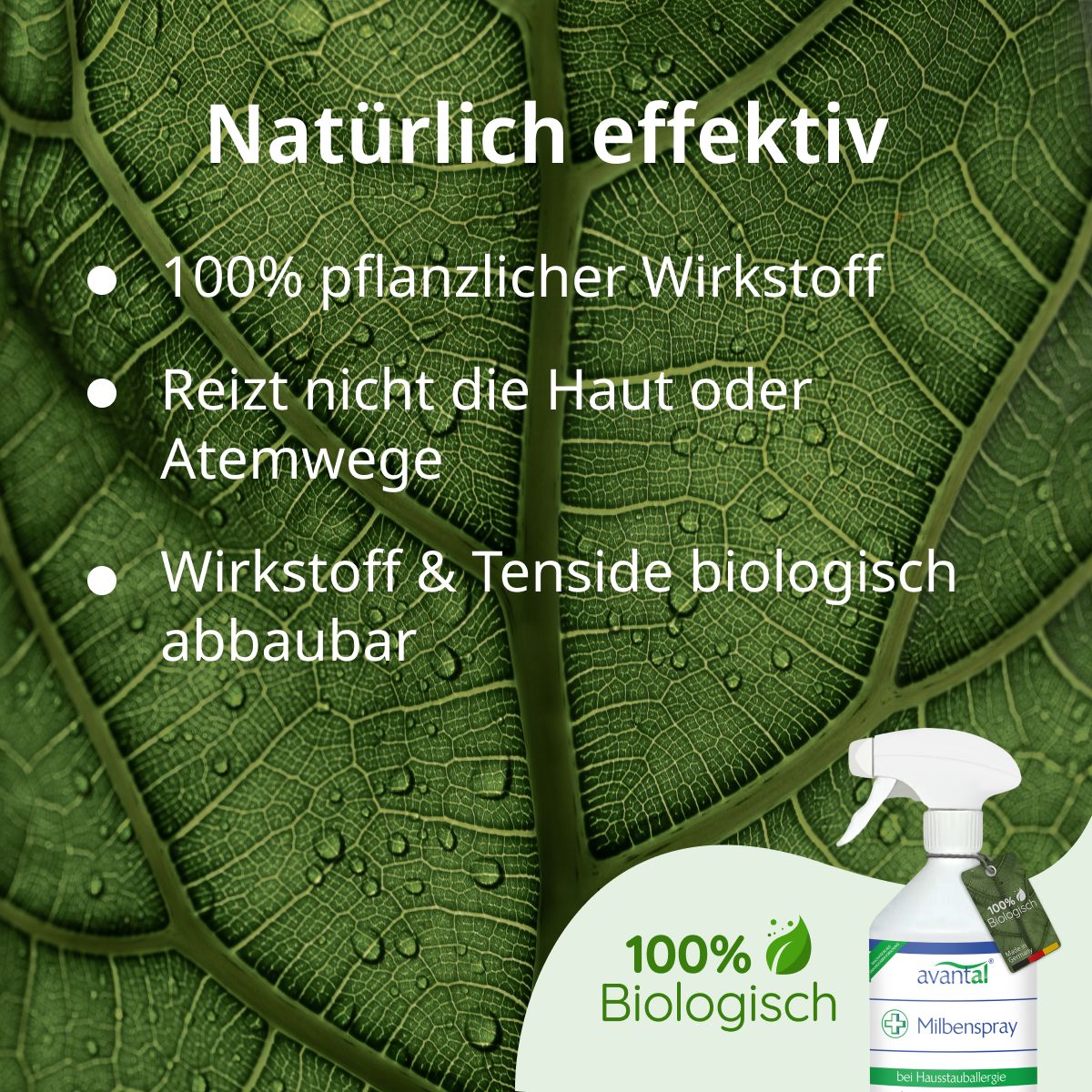 avantal® Anti-Milben-Set Milbenspray und Waschmittel gegen Milben