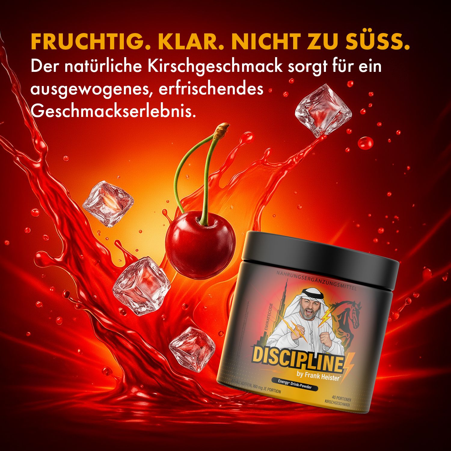 DISCIPLINE Energy Drink Pulver - by Frank Heister