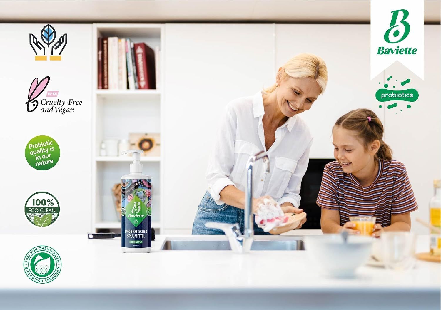 Baviette Probiotischer Spülmittel mit Aloe Vera