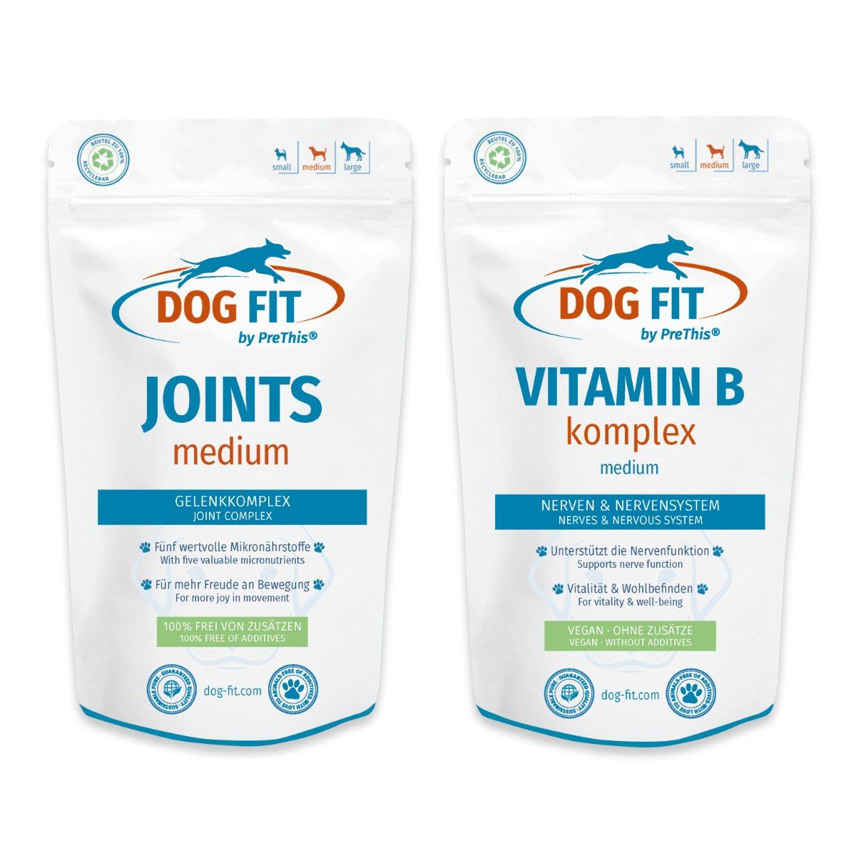 DOG FIT by PreThis® JOINTS & VITAMIN B Kombiset (medium)