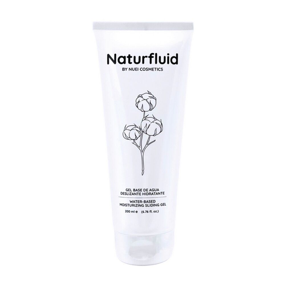 Weiße Tube mit Naturfluid Gleitgel, 200ml.