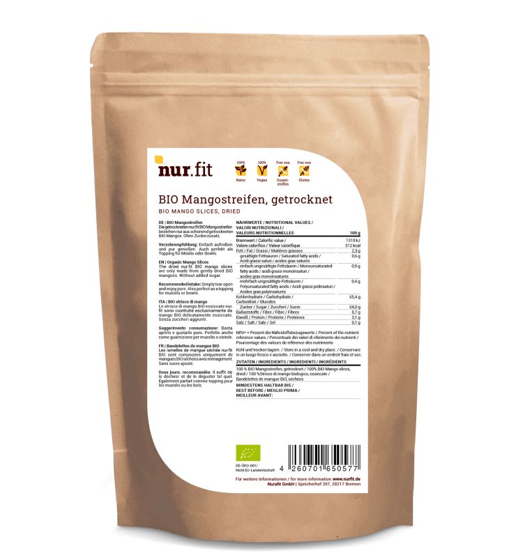 nur.fit BIO Mangostreifen