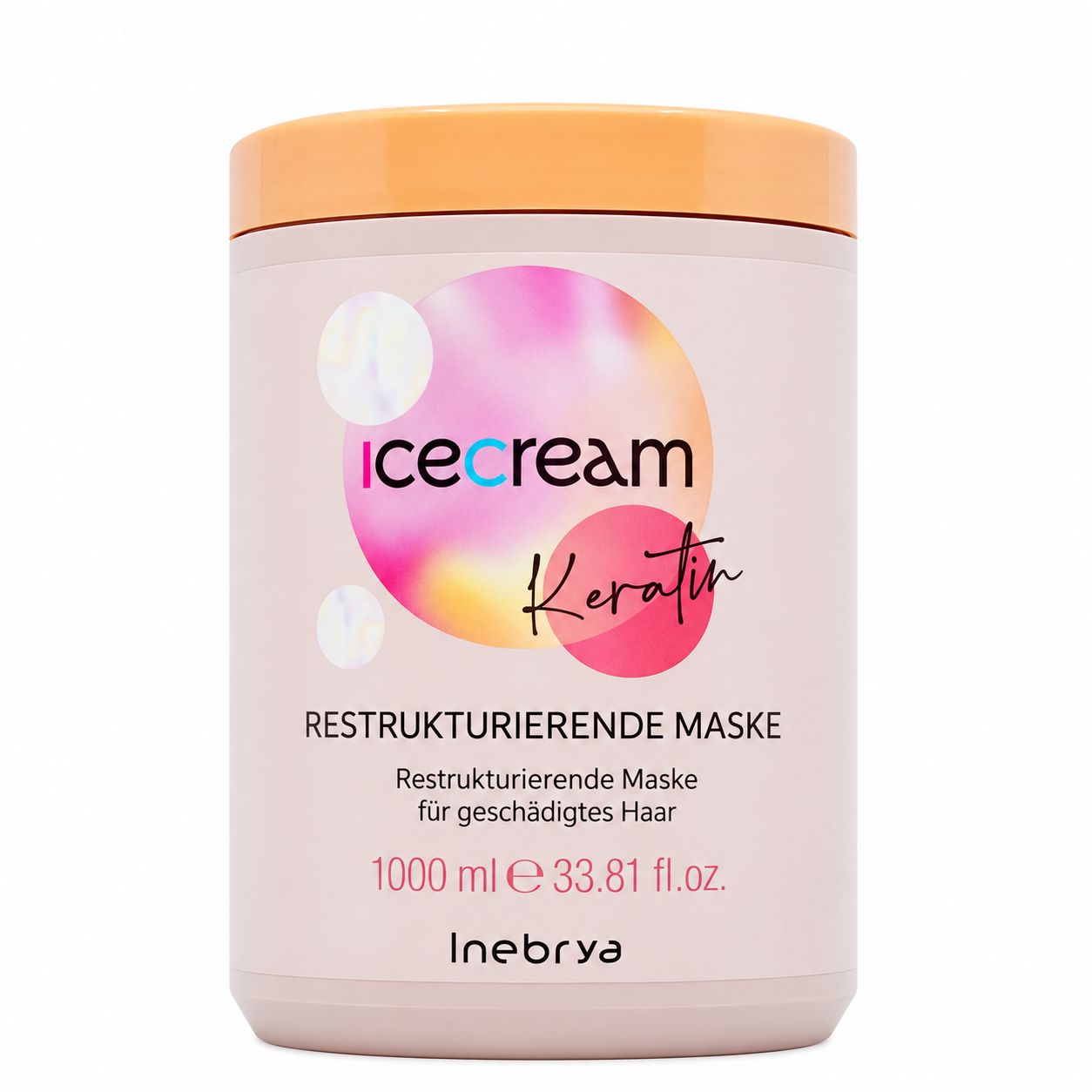 Eiscreme Keratin Restrukturierende Maske, 1000 ml.