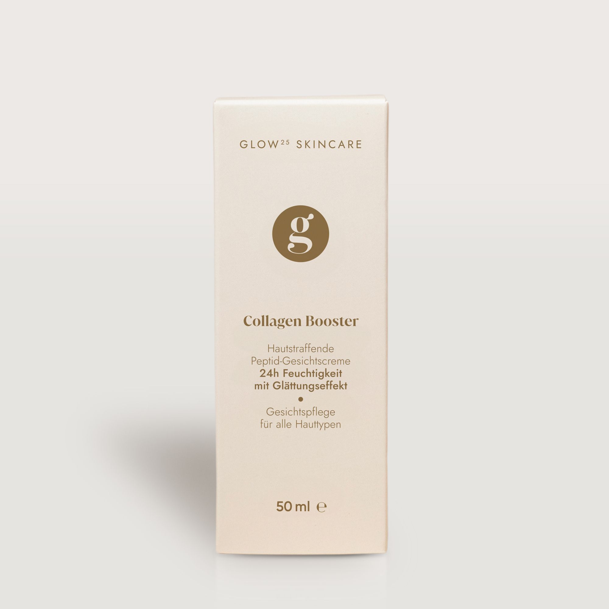 Schachtel. Aufschrift: Collagen Booster. 50 ml.