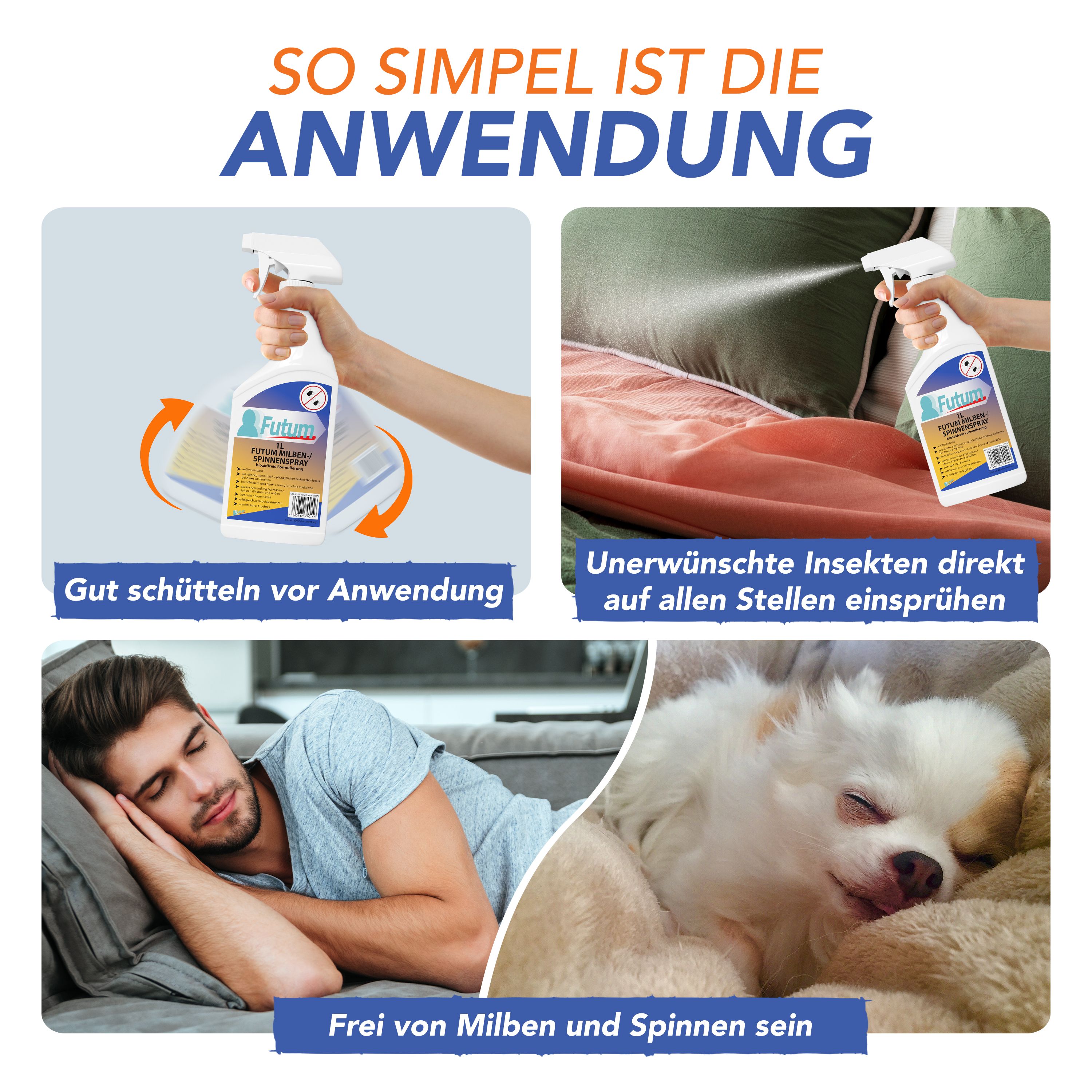 FUTUM 1L Milben- / Spinnenspray