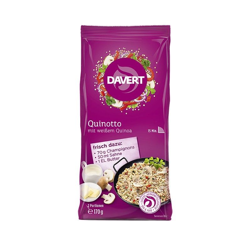 Davert - Quinotto-Pfanne, mit weißem Quinoa 170 g - Shop Apotheke