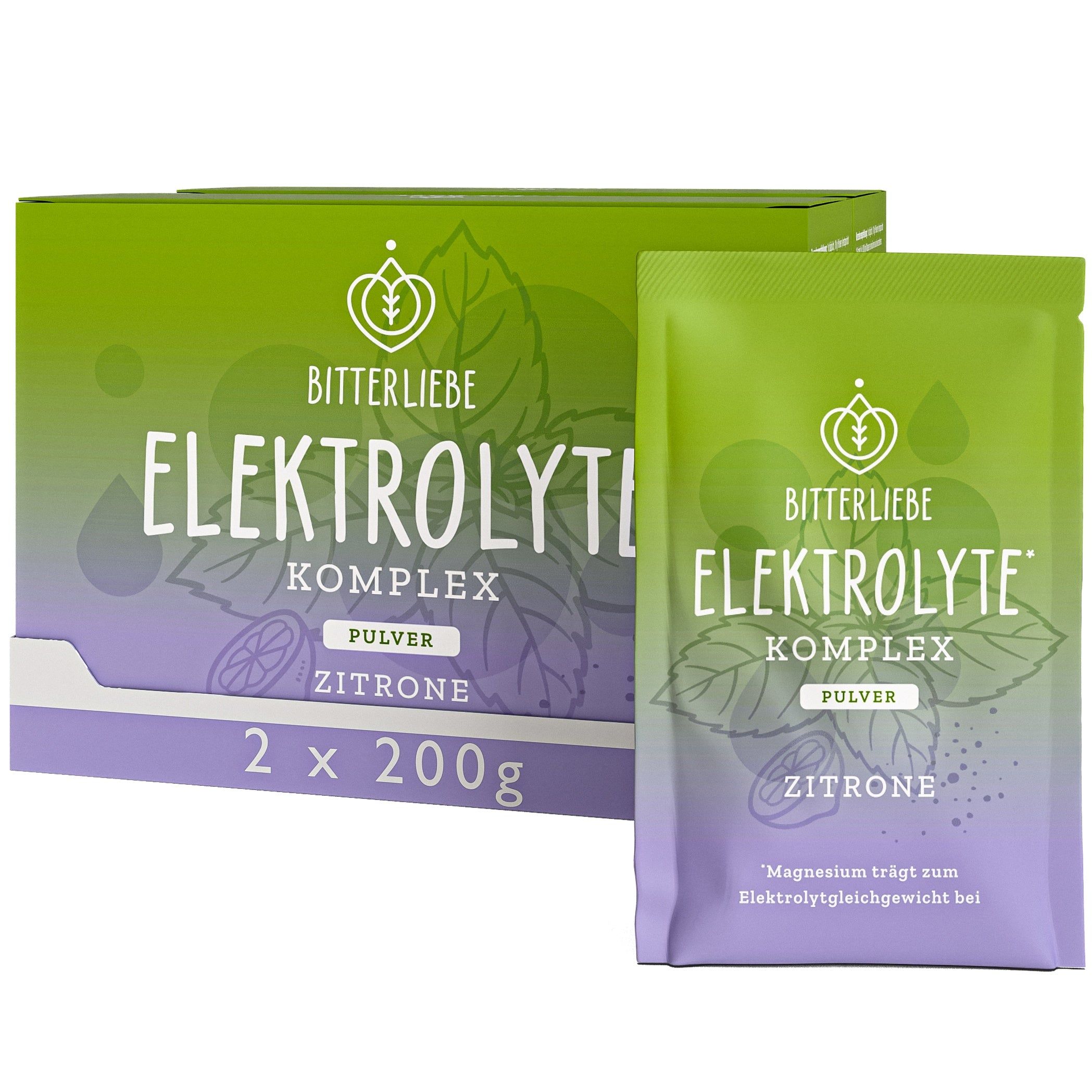 BitterLiebe Elektrolyte* Komplex Zitrone - Elektrolyt Pulver mit Magnesium & Kalium
