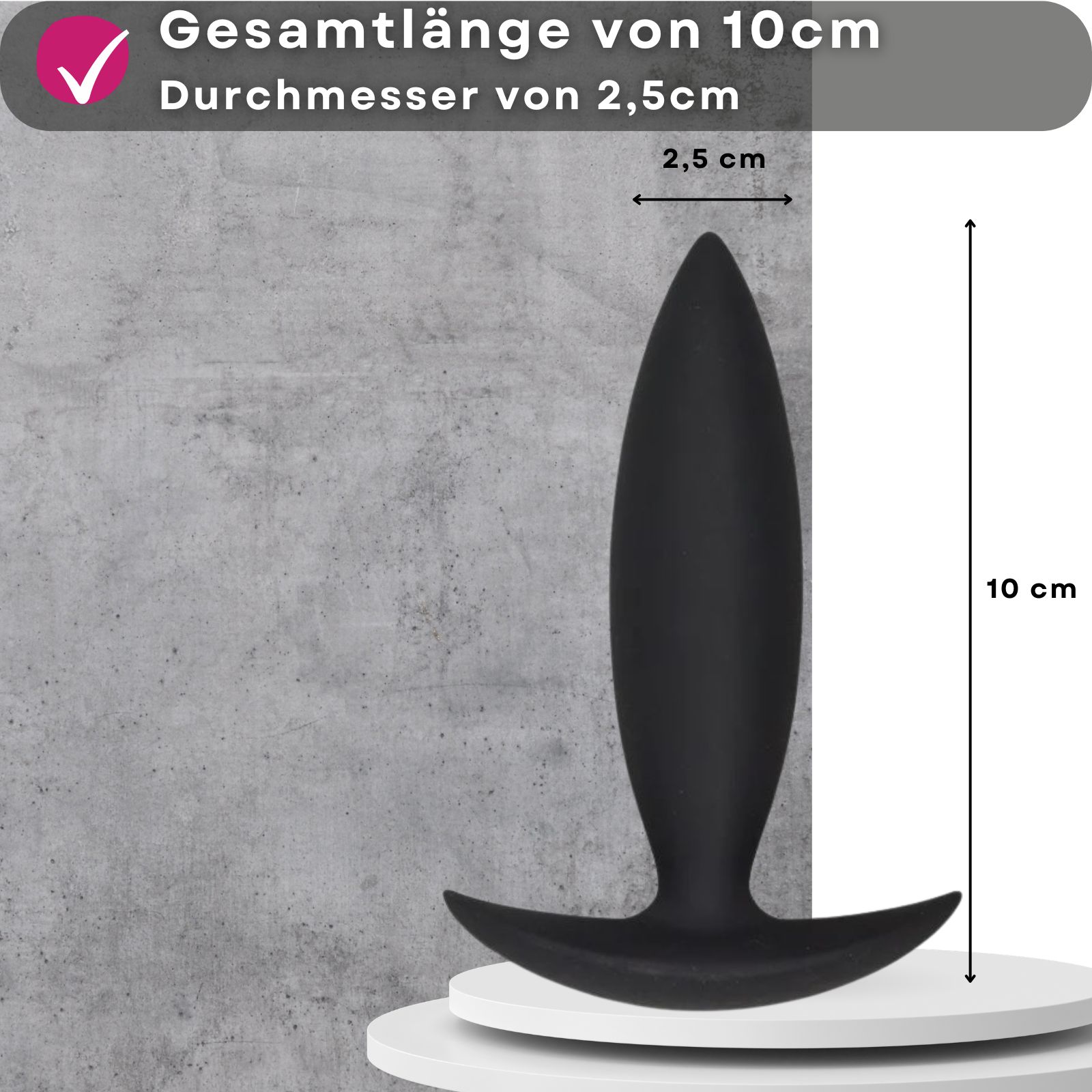 Analplug aus Silikon - Training "Starter" - Lovelyness