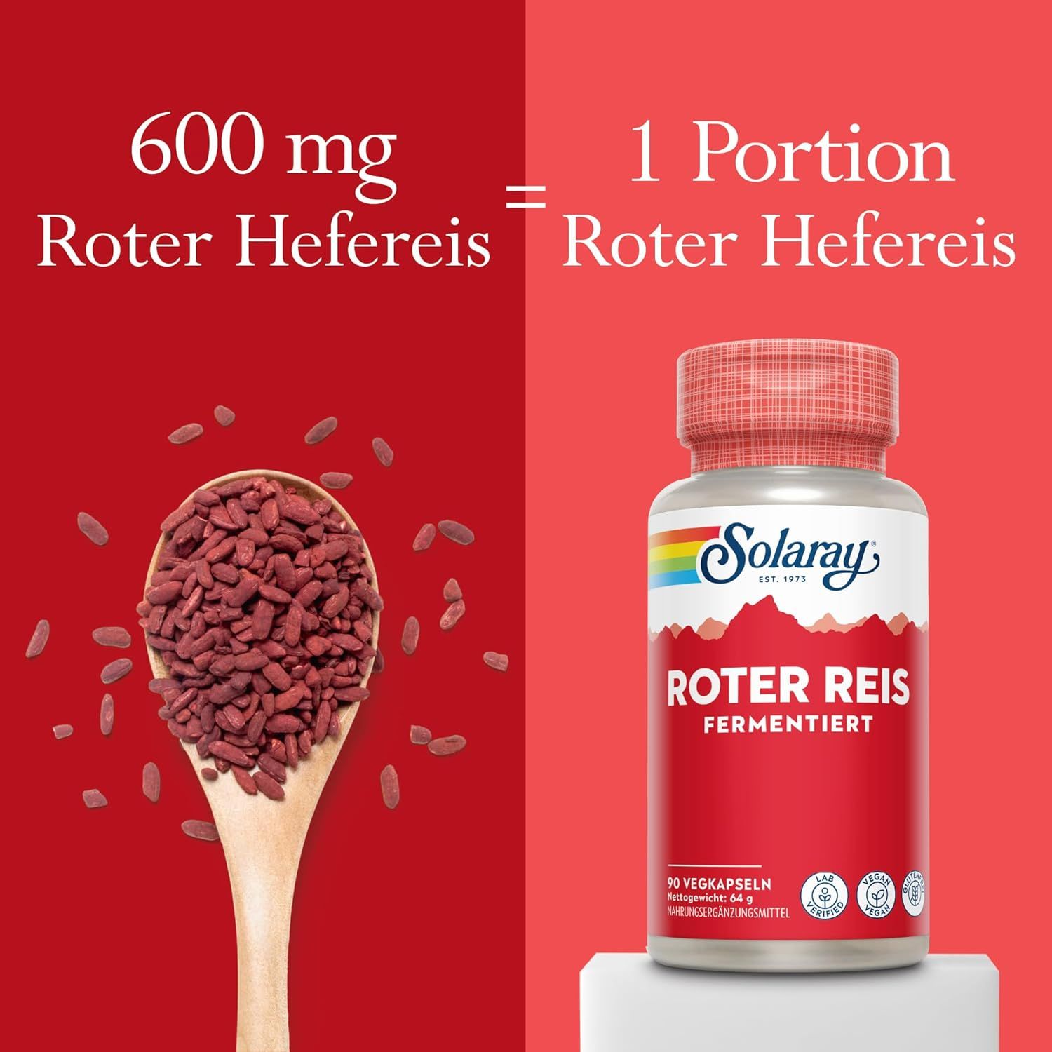 Solaray Roter Reisextrakt Kapsel