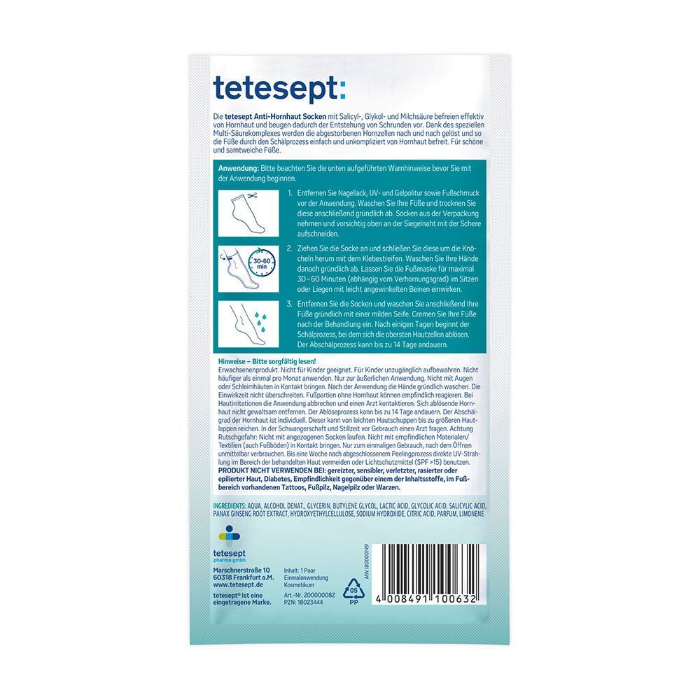 tetesept® Anti-Hornhaut Socken