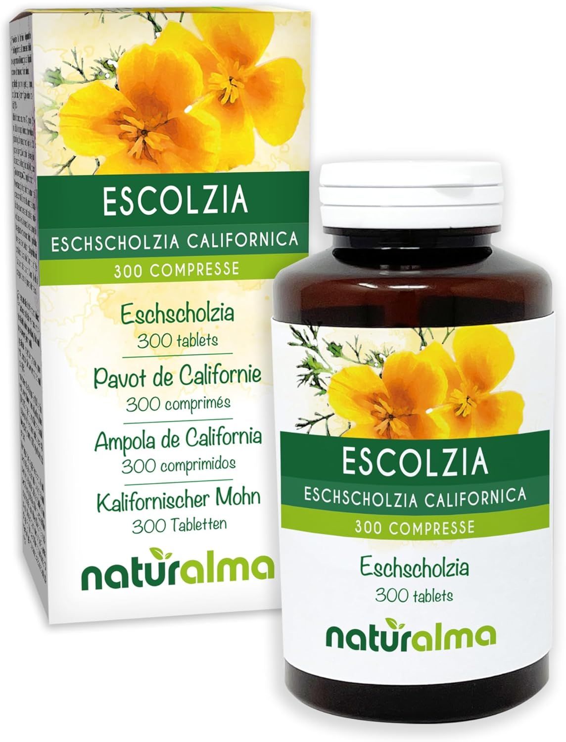 Naturalma Kalifornischer Mohn Eschscholzia californica Tabletten