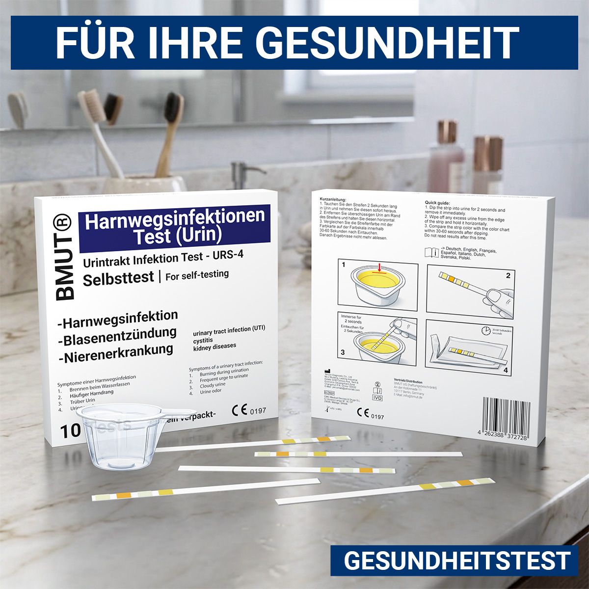 BMUT Harnwegsinfekt Teststreifen Blasenentzündung