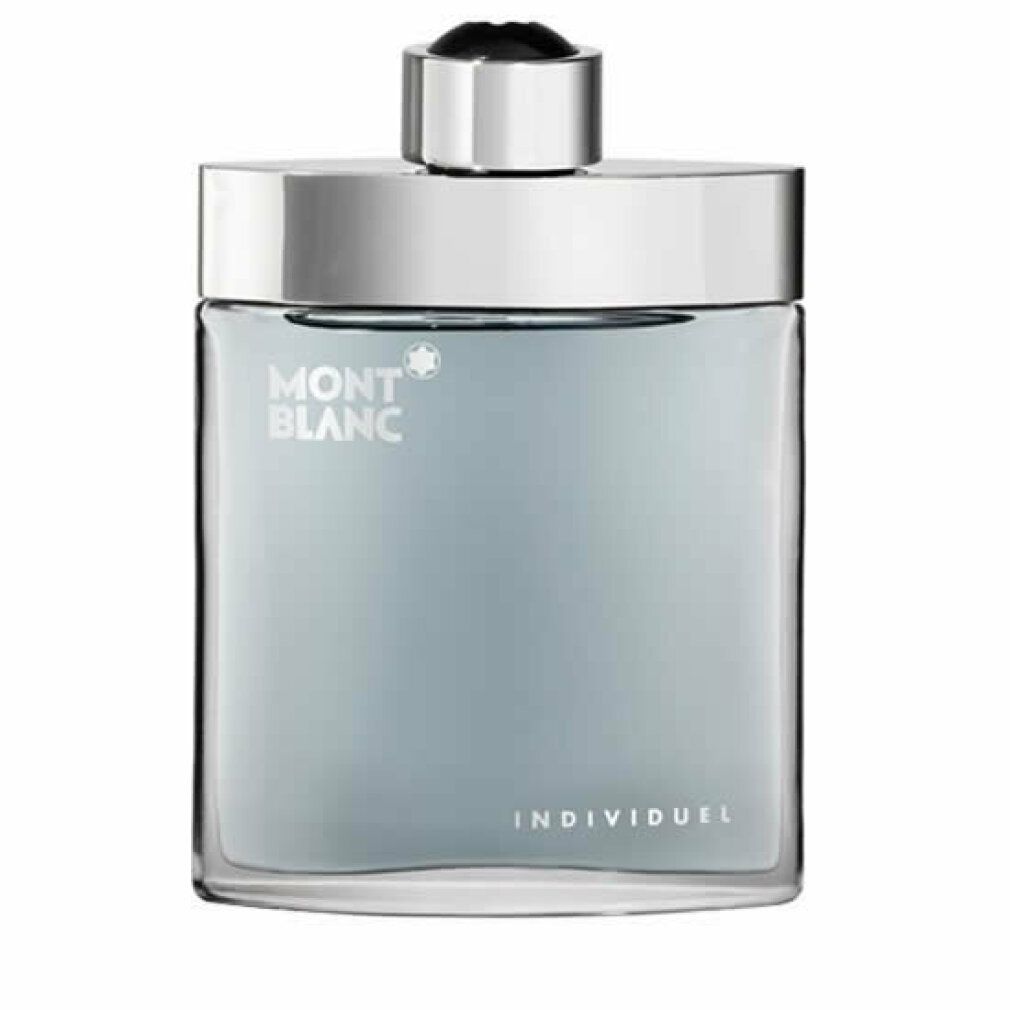 Montblanc Individuel Eau De Toilette Spray Flakon mit silbernem Verschluss.