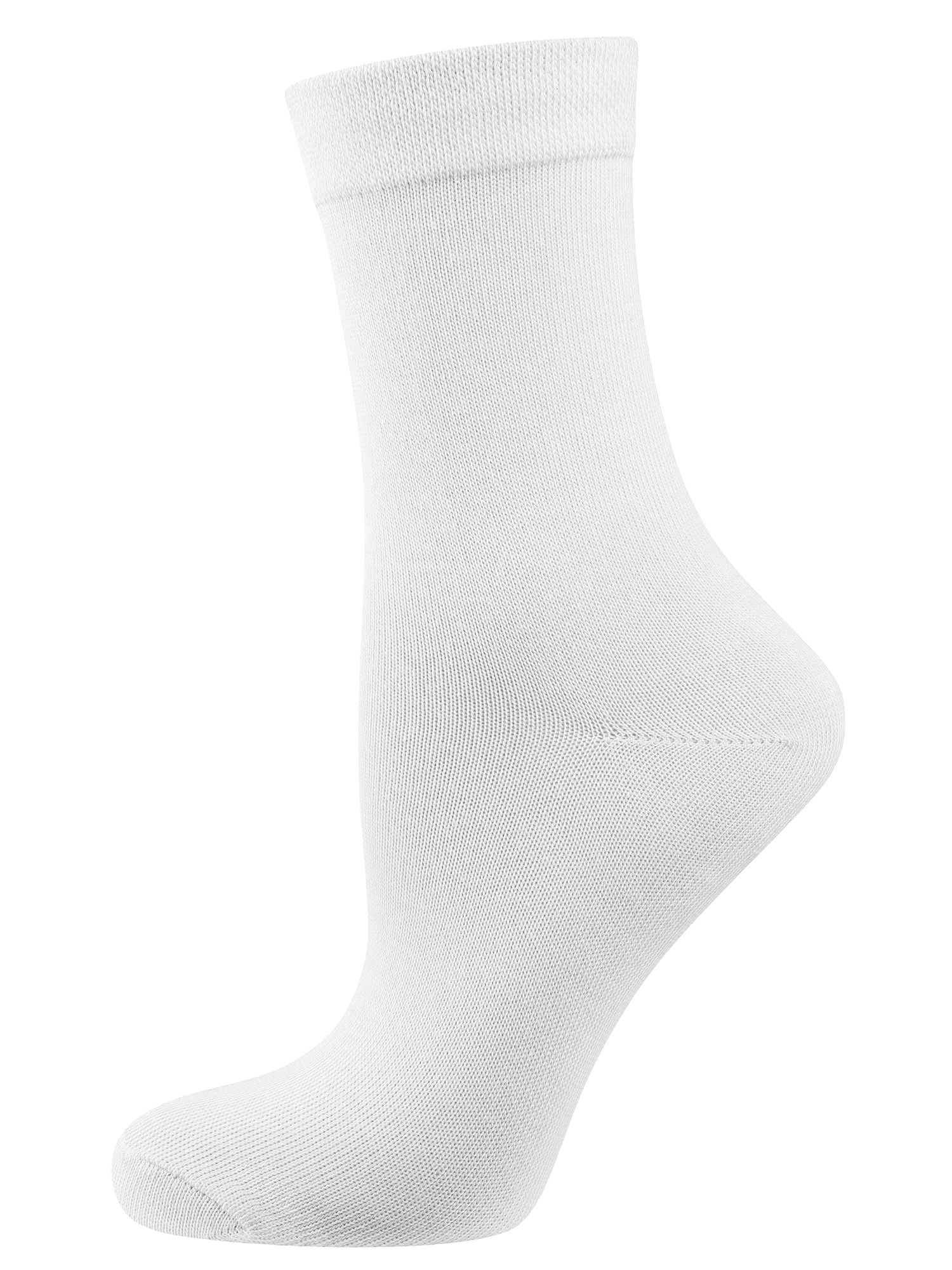 NUR DIE Socken Ohne Gummi 3er Pack - weiß - 35-38