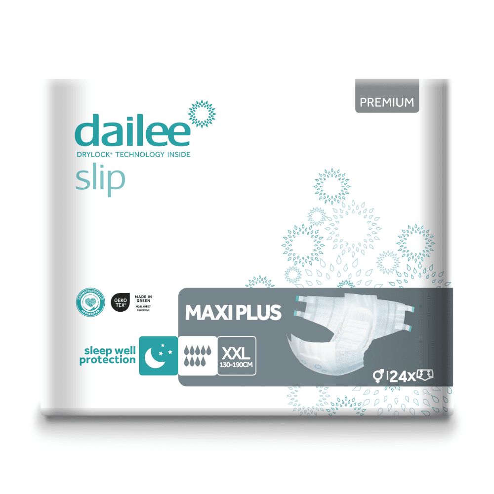 Dailee Slip Maxi Plus Verpackung. Inkontinenz-Pants. XXL Größe. 124 Stück. Premium-Qualität.