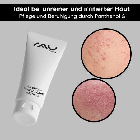 RAU Cosmetics BB Cream Natural - gut deckendes Make-Up, Pflege, UV-Schutz - Getönte Tagescreme 5in1