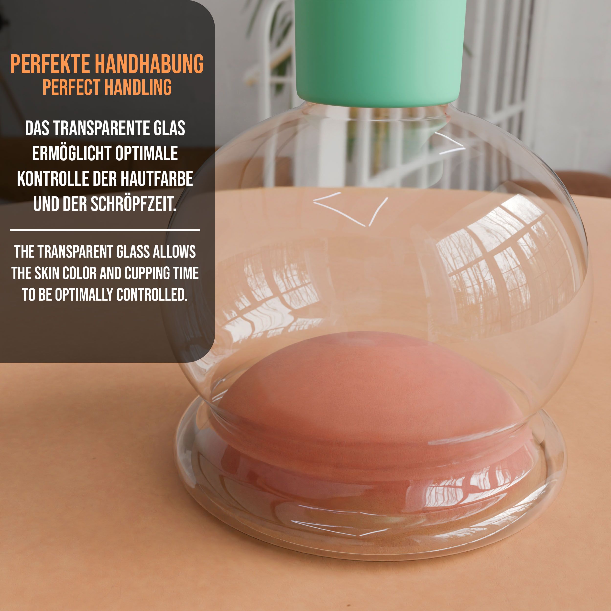 pulox Schröpfglas aus Echtglas