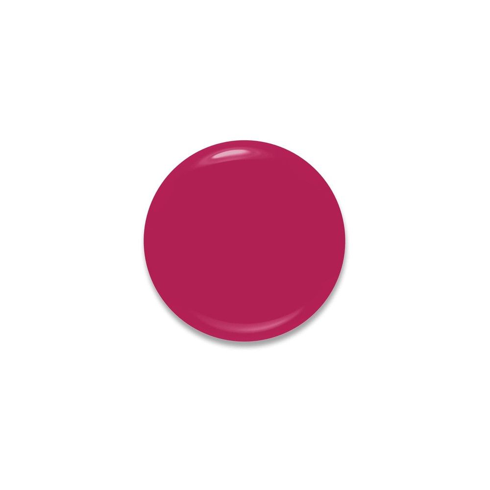 Runder, pinkfarbener Nagellack-Fleck. Glänzende Oberfläche, Schatteneffekt.