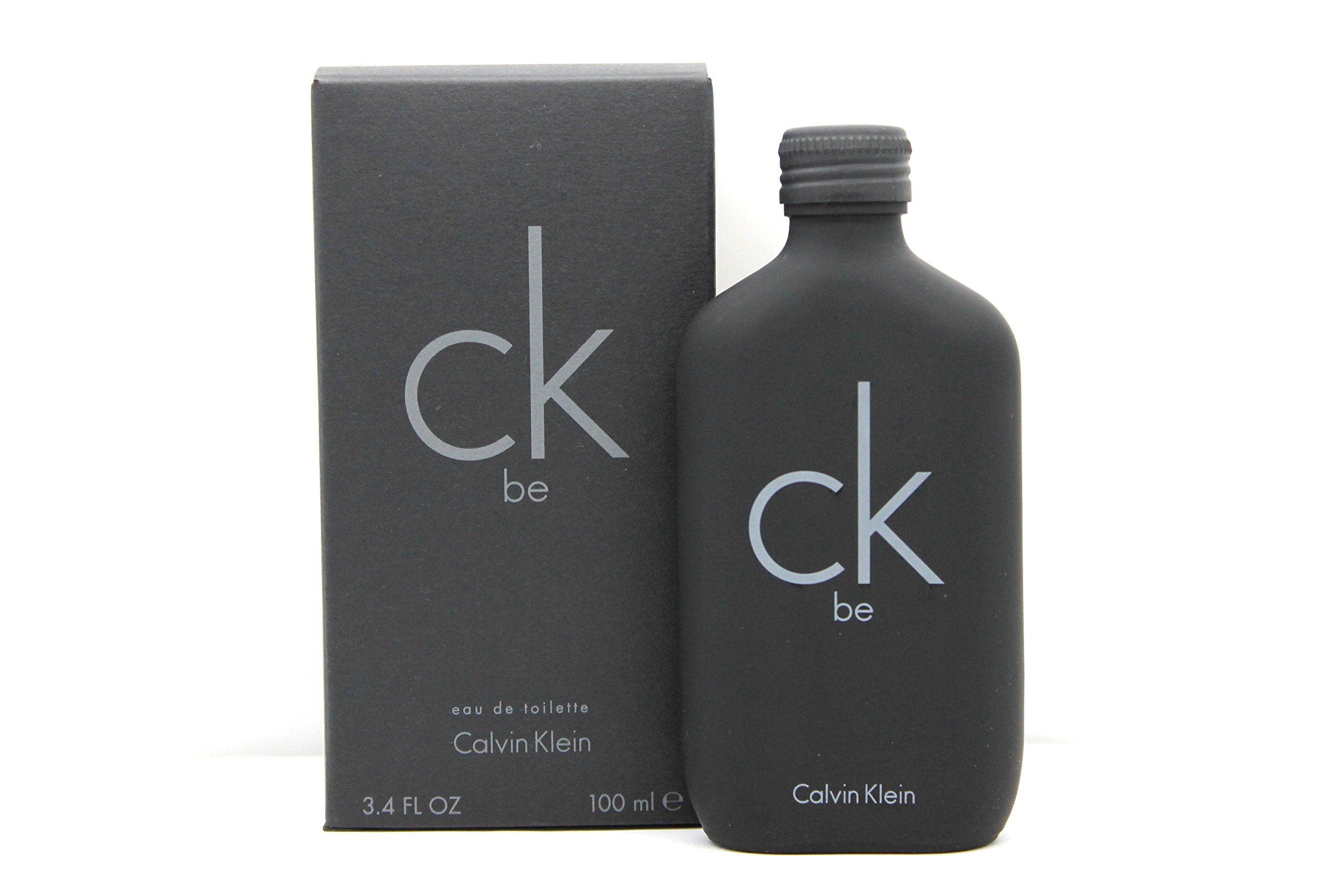 Schwarze Flasche und Schachtel mit dem Logo "ck be" von Calvin Klein. Auf der Flasche steht "eau de toilette".