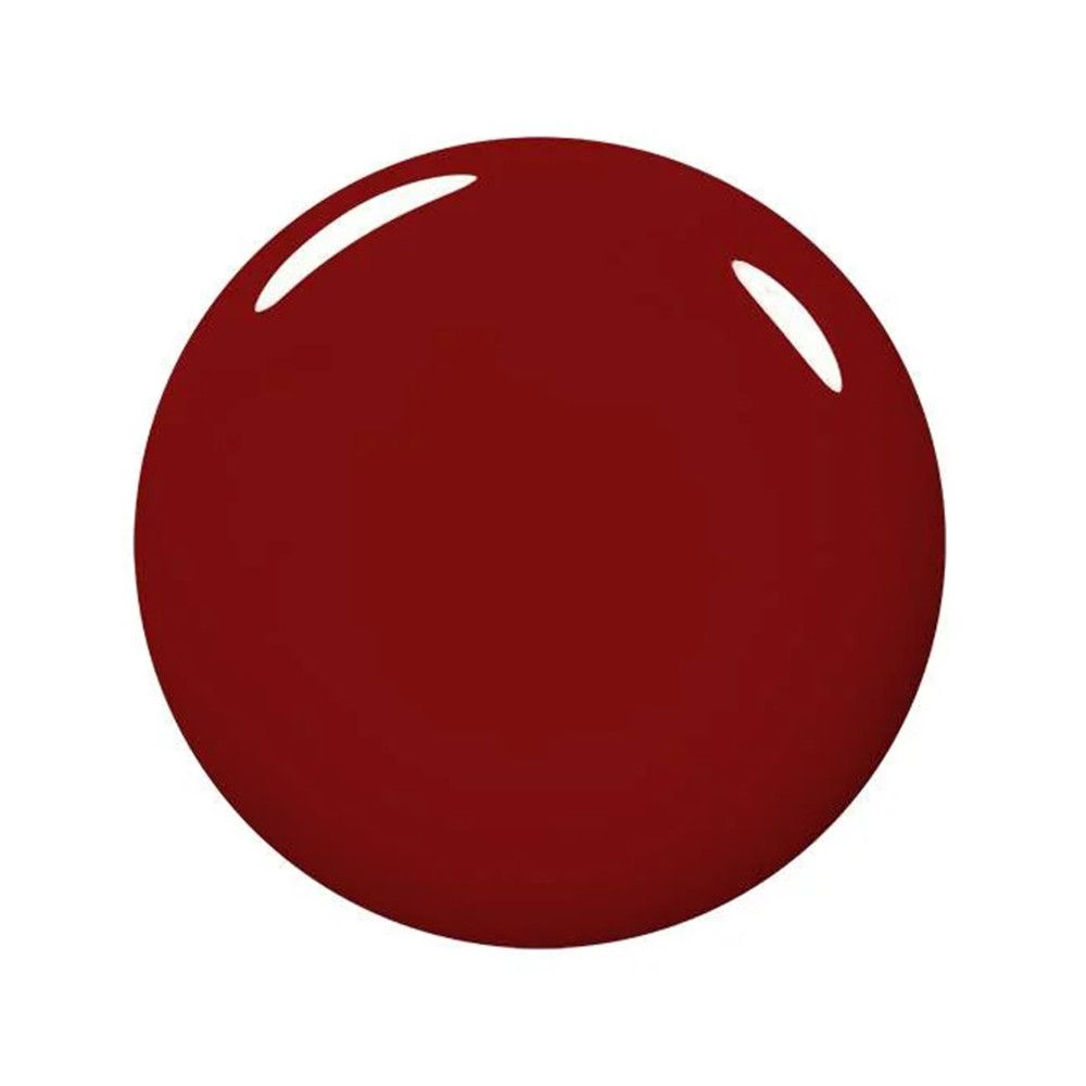 Runder, roter Farbklecks. Keine weiteren Details sichtbar.