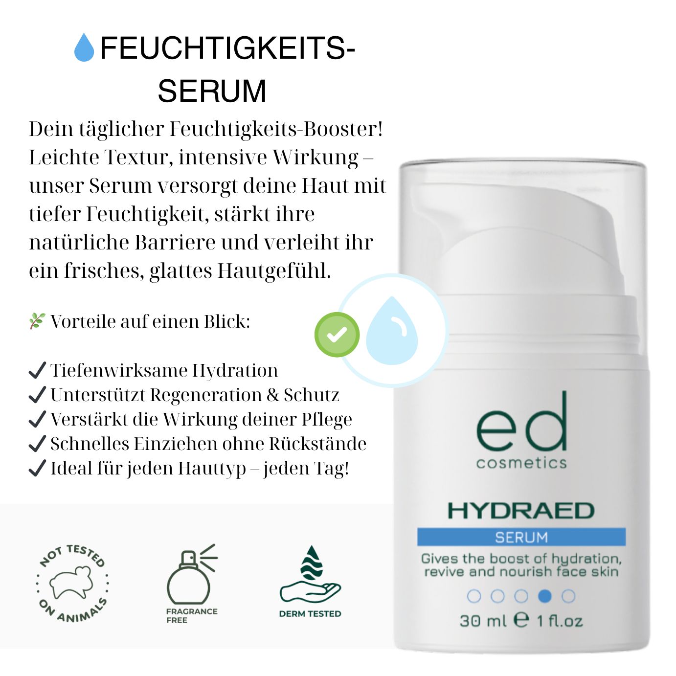 ED COSMETICS HydroED - EFFECT für trockene & sehr trockene Haut – ANTI-AGING & Schutz
