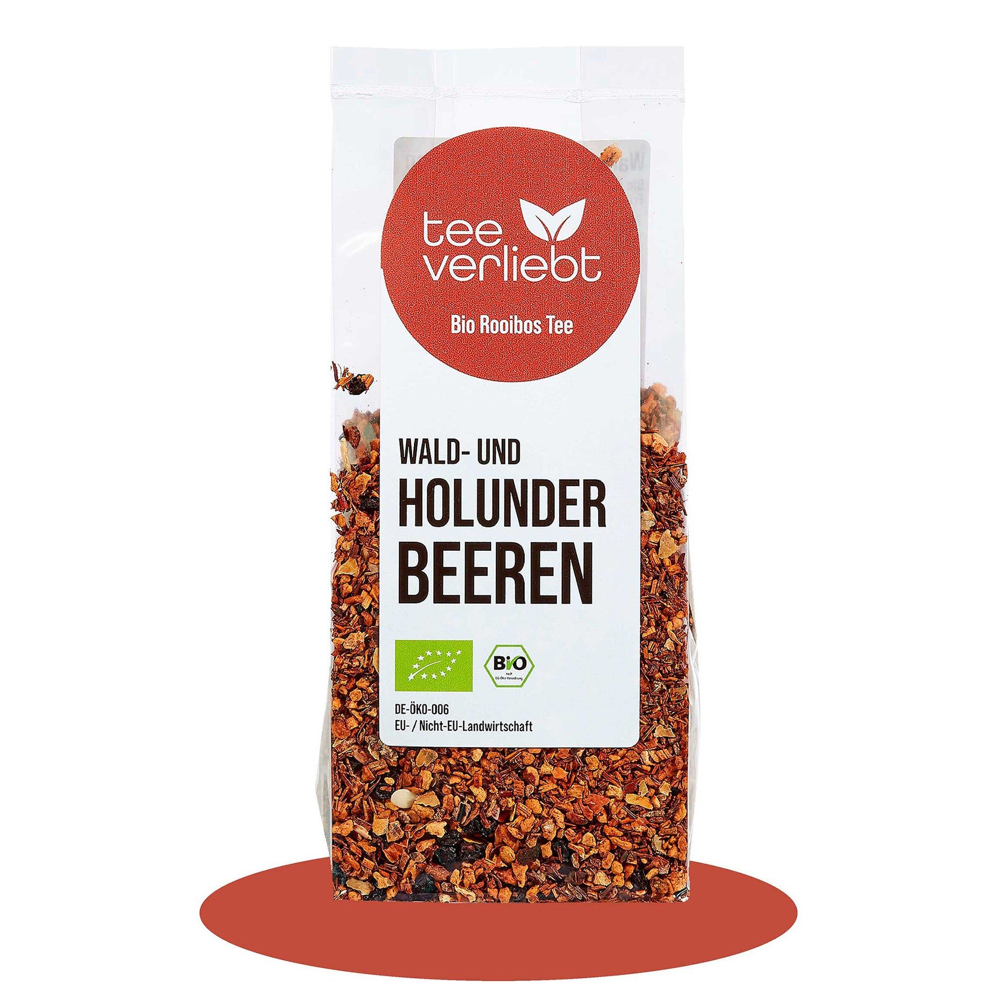 teeverliebt - Wald- und Holunderbeeren Bio loser Rooibostee