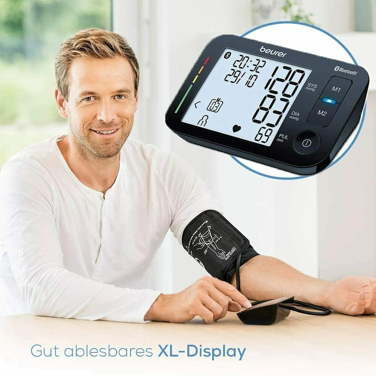 Beurer Oberarm-Blutdruckmessgerät BM 54 mit Bluetooth