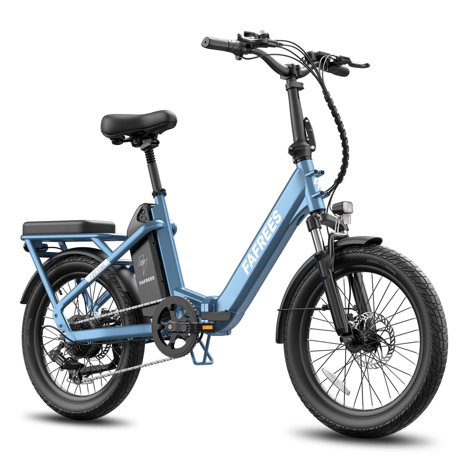 FAFREES F20 Flex Faltbares E-Bike, 25-Ah-Akku (herausnehmbar), 7-Gang-Schaltung