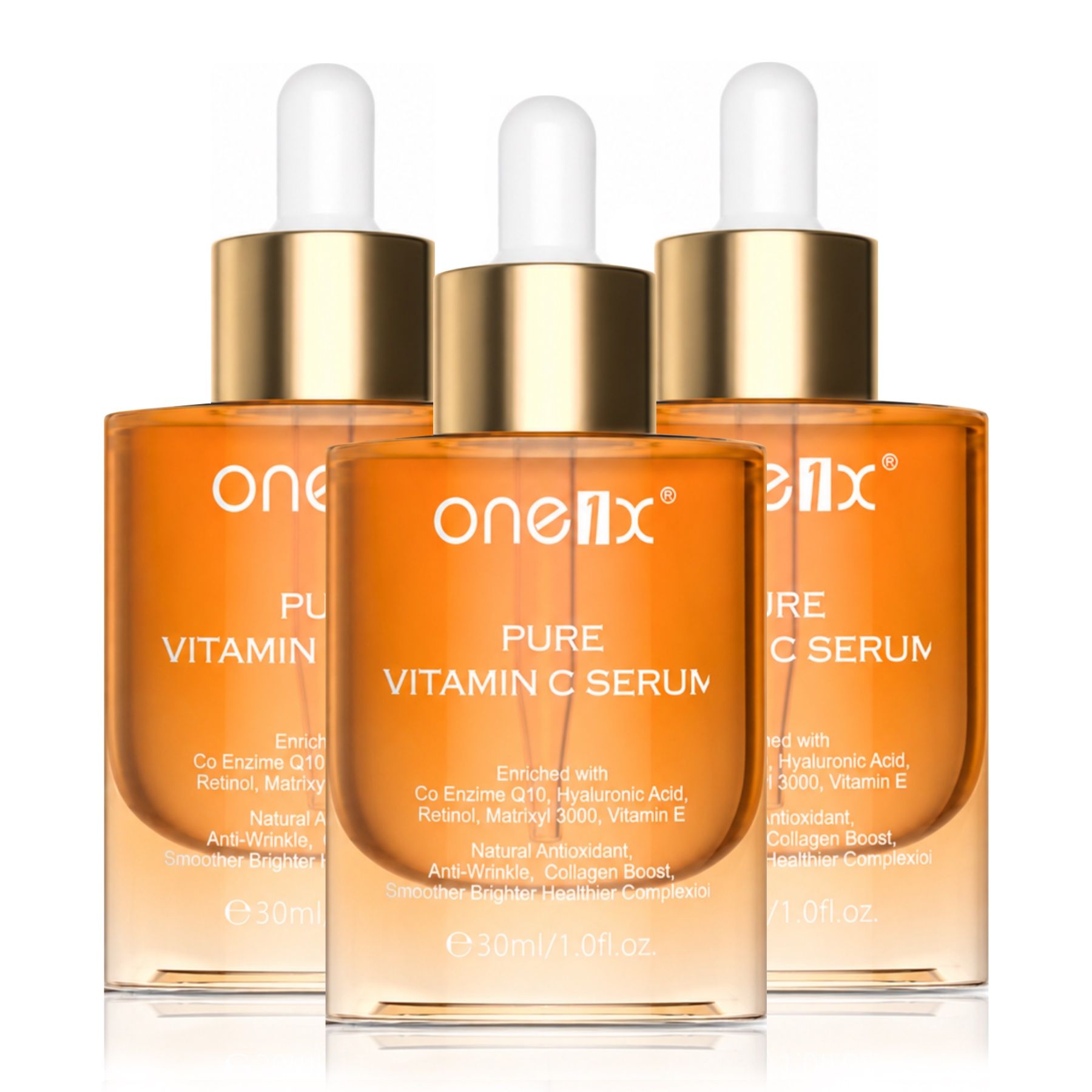 P-beauty Gesichtsserum mit Peptide Hyaluronsäure Retinol Vitamin C E
