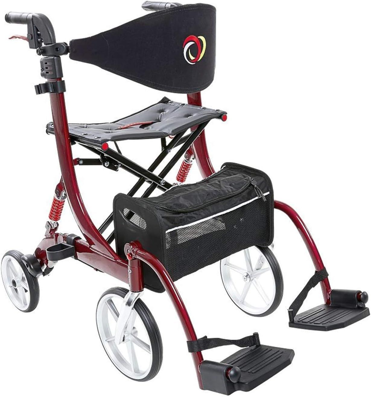 Bescomedical - 2 in 1 Rollator SPRING VARIO mit Rollstuhl Funktion