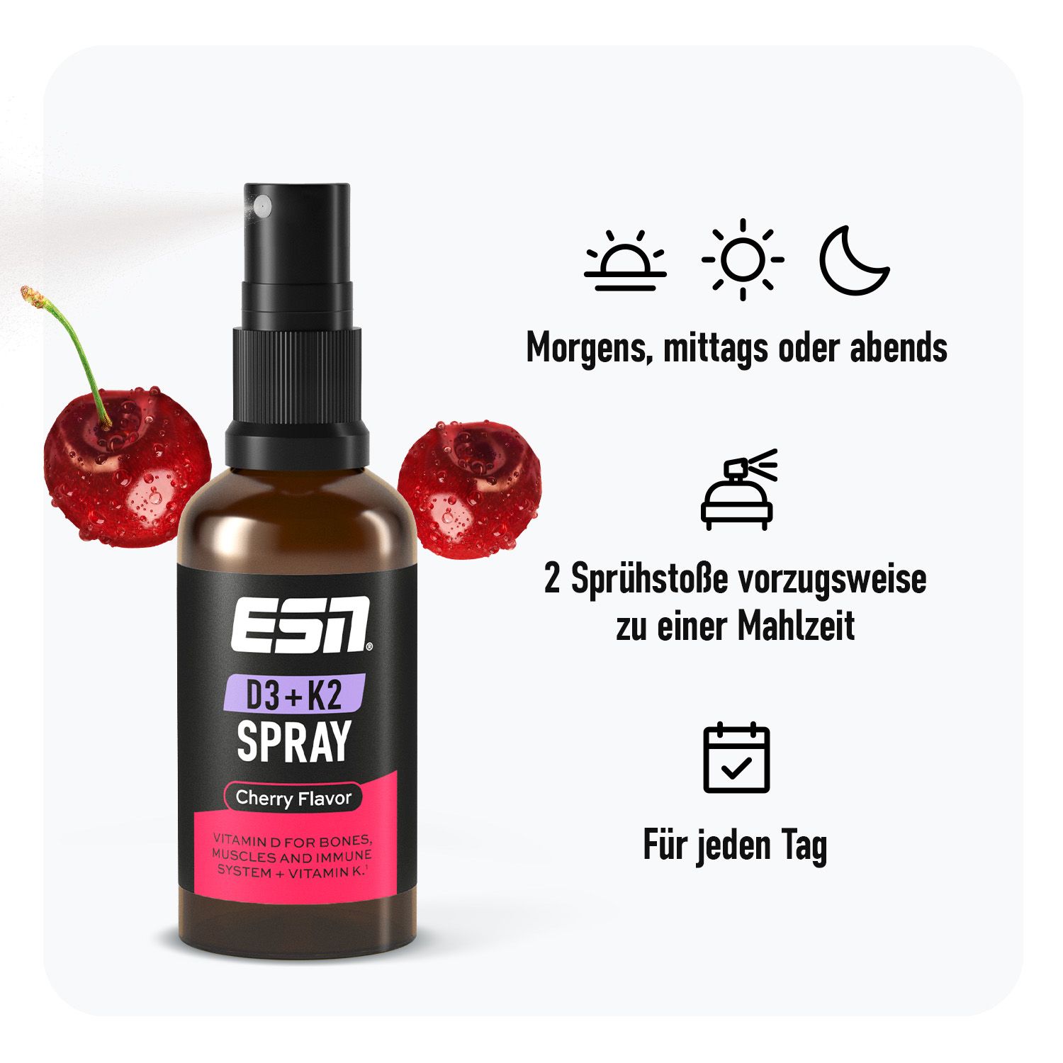 ESN Vitamin D3 + K2 Spray