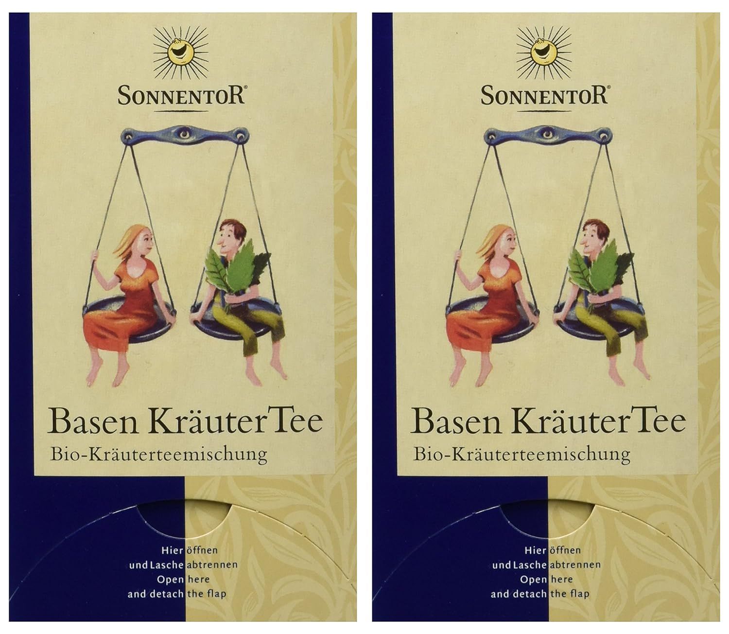 Zwei Packungen SonnentoeR Basen KräuterTee Bio-Kräutertee.