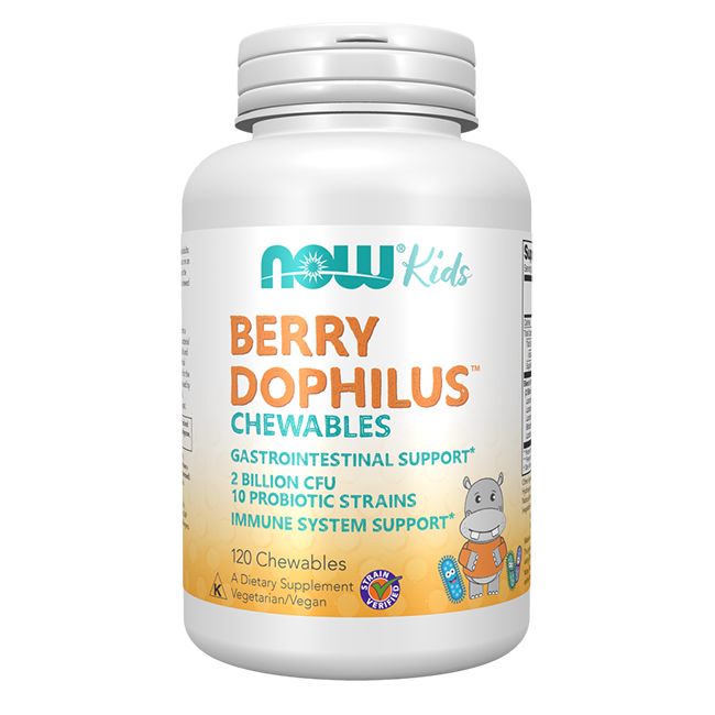 Now Foods BerryDophilus Kids 120 Kautabletten