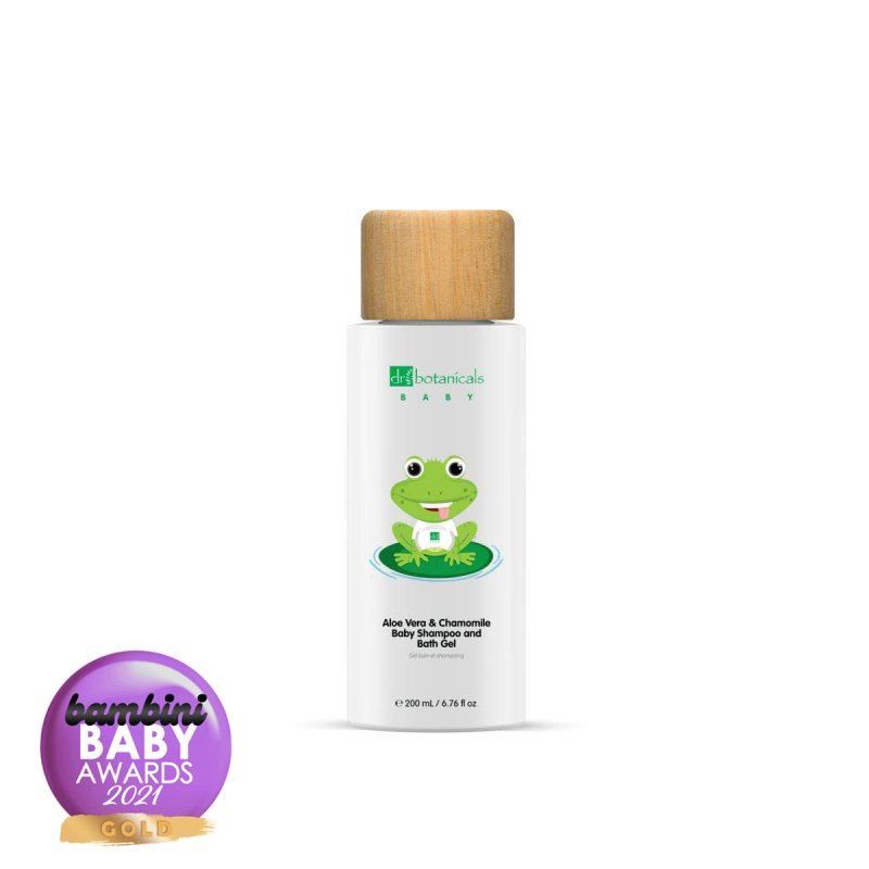 Dr. Botanicals Baby Shampoo mit Bambini Baby Awards 2021 Gold Auszeichnung.