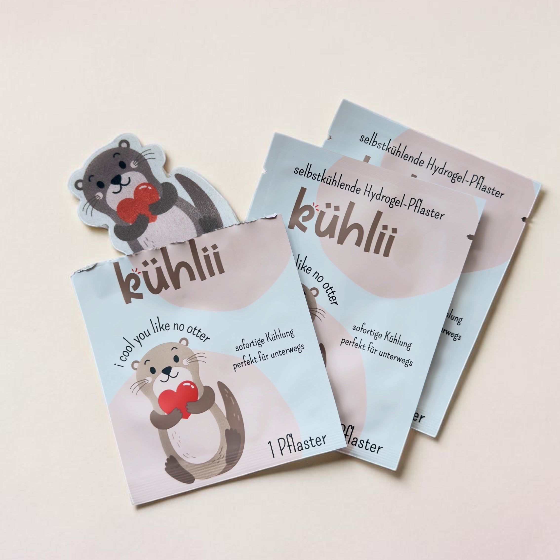 kühlii Selbstkühlende Hydrogel-Kühlpflaster Otter