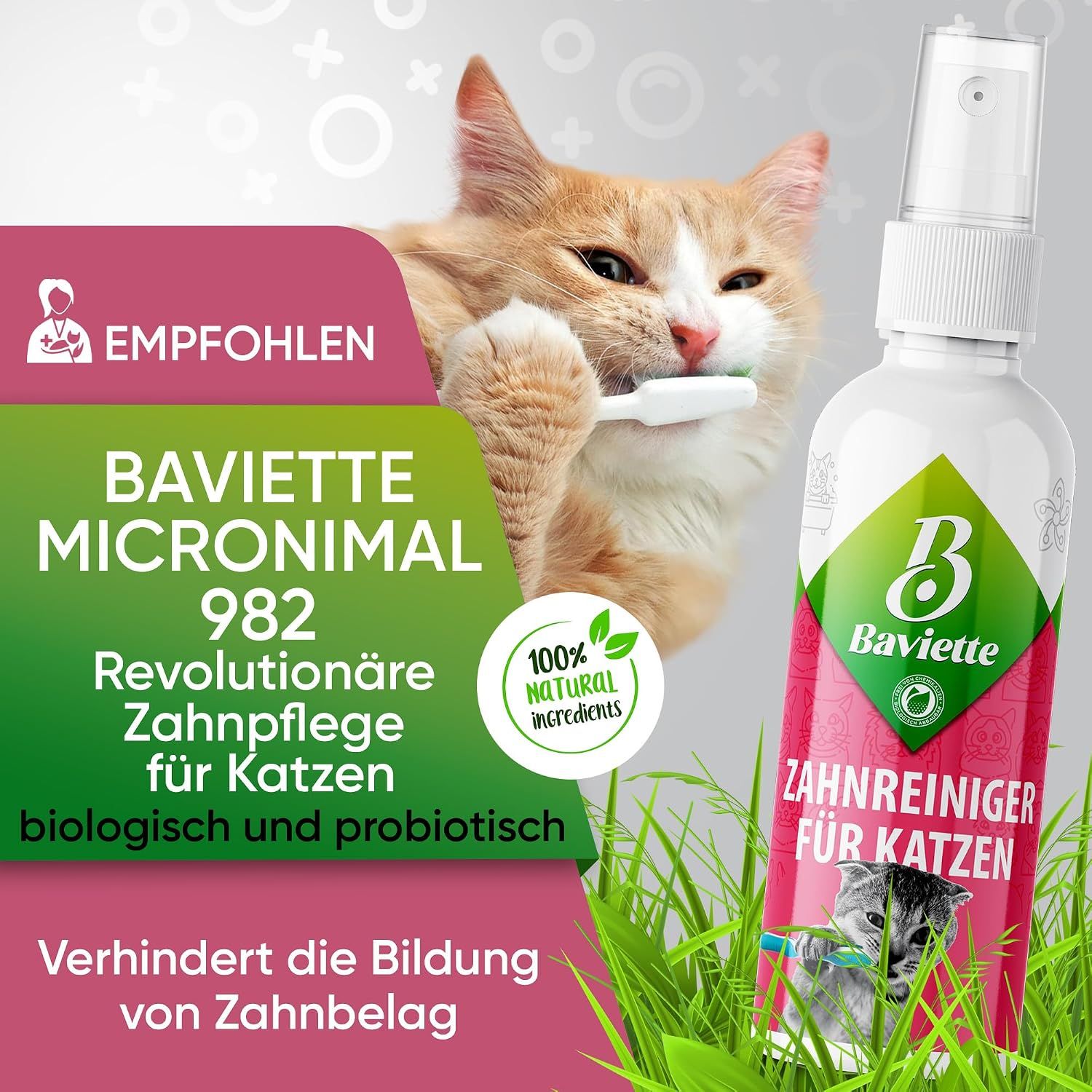 Baviette Zahnreiniger für Katzen