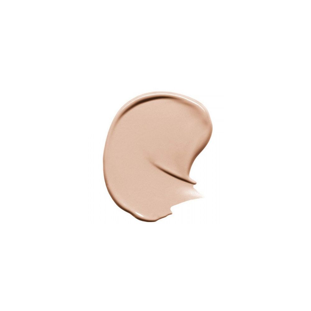 Heller Concealer-Fleck auf weißem Hintergrund. Cremige Textur. Farbton: hell.