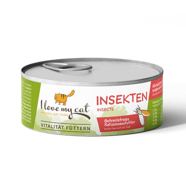 I love my cat Sparset mit Nassfutter mit Insekten für übergewichtige