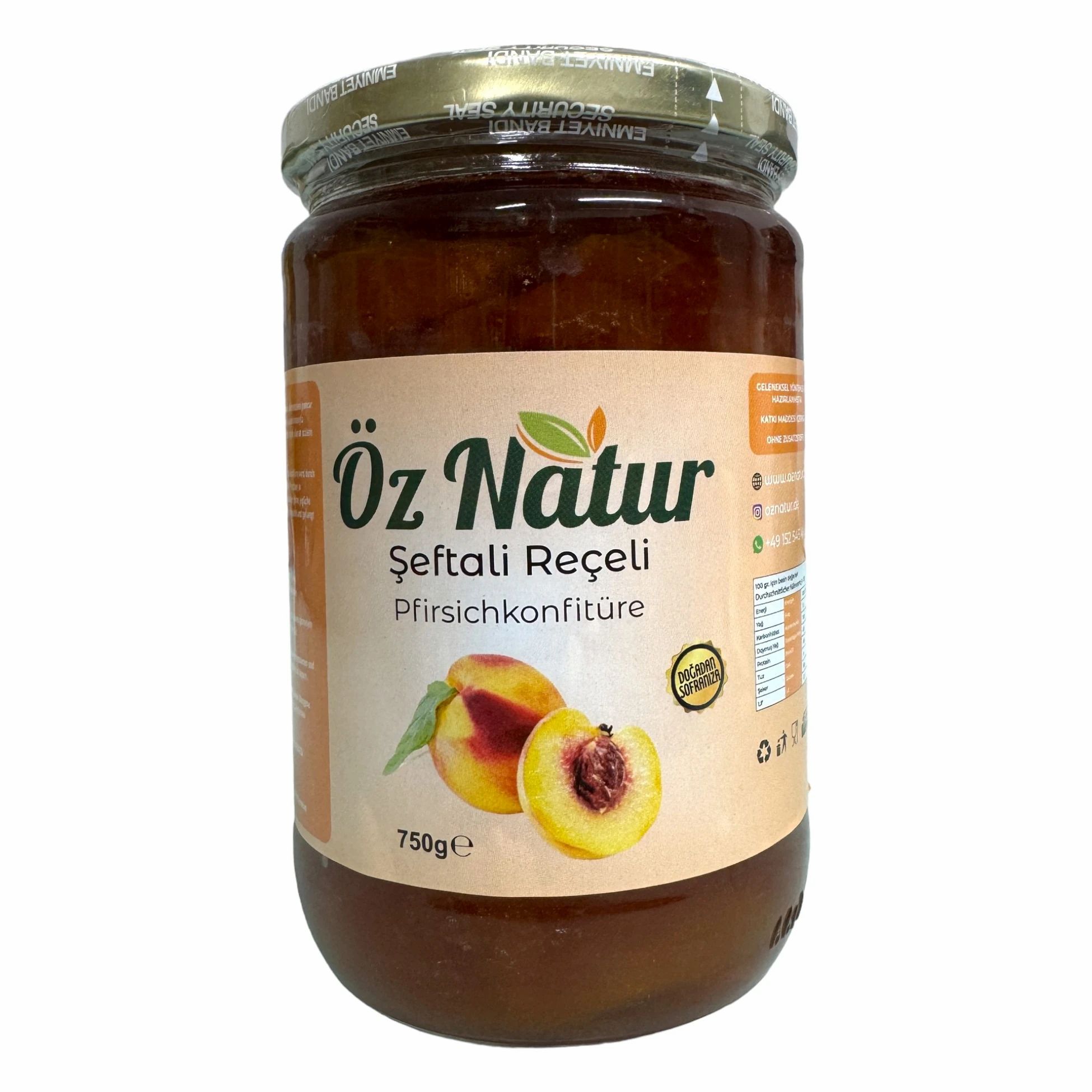 Öz Natur | Pfirsich Konfitüre Türkischer Art