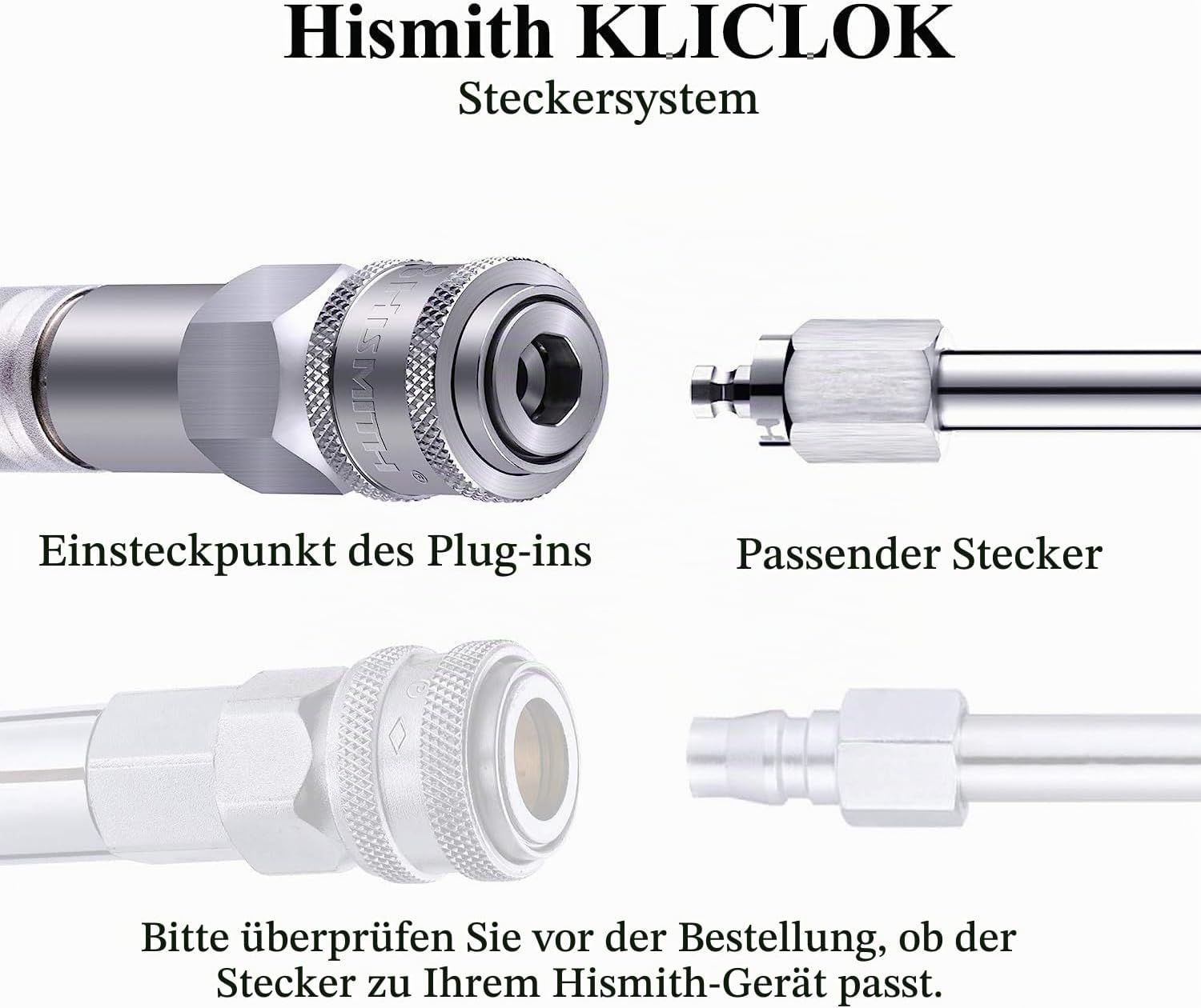 HISMITH KlicLok Silikondildo 23 cm