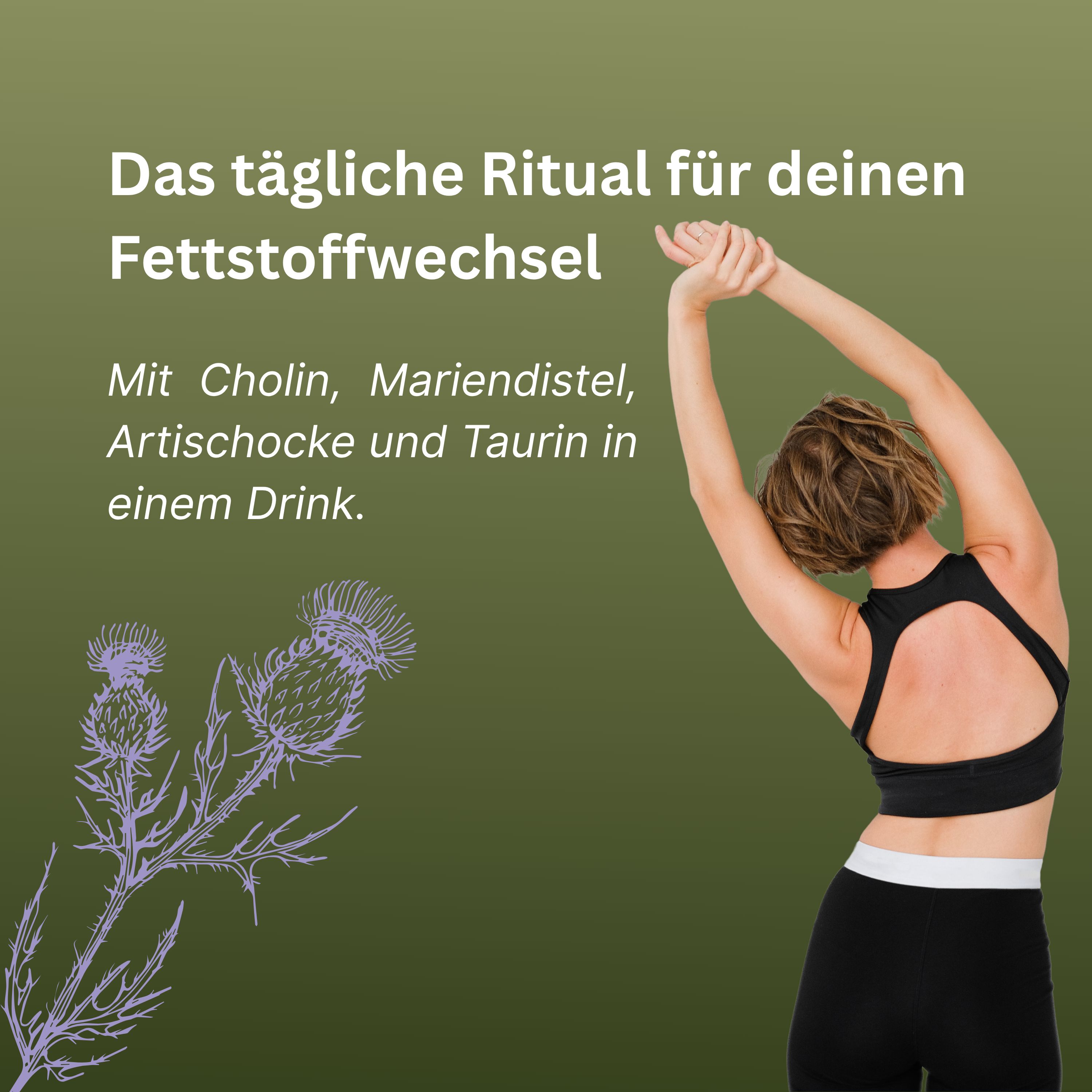 wellbe® Daily Detox Drink – mit Cholin, Mariendistel, Artischocke – Schwarze Johannisbeere